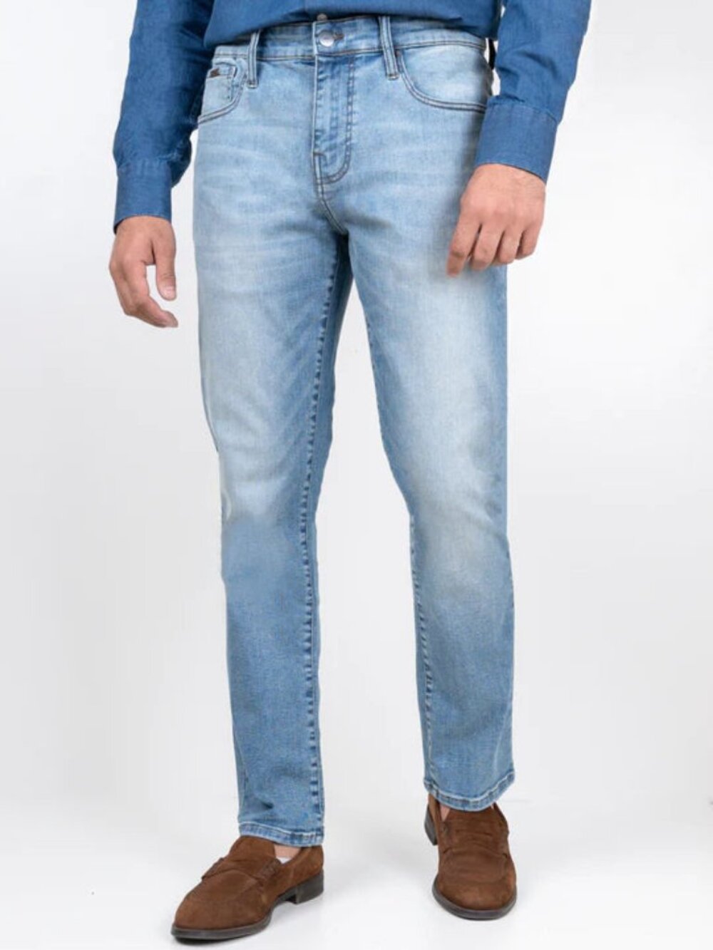 Brisk Light Blue Slim Fit Super Stretch Jeans